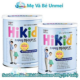 Bộ 2 Hộp Sữa Hikid Premium tăng trưởng chiếu cao tối đa - Hàng Nội địa Hàn