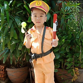 Bộ Đồ Công An Trẻ Em Đầy Đủ Phụ Kiện Đi Kèm