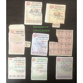 Mua Bộ 8 mẫu Phiếu đường bao cấp COPY lưu niệm
