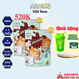 Sữa Công Thức Hạt Thực Vật Hữu Cơ MIWAKOKO Vị Cacao Túi 300g x 2 Túi Date 3/2025