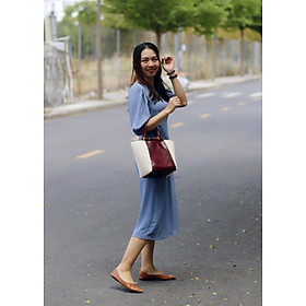 Túi da thật 100% kết hợp sợi cọ Ai Cập siêu sang chảnh- hàng handmade-Sản phẩm được làm thủ công bởi những nghệ nhân có tay nghề lâu năm thích hợp đi làm, dạo phố hay dự tiệc