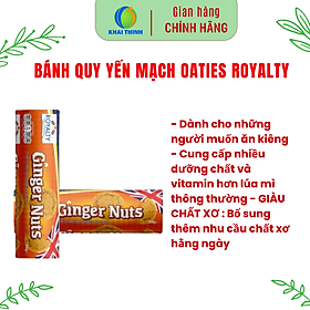 Bánh quy gừng Ginger Nuts Royalty Ăn Kiêng Healthy cho người ăn chay