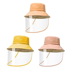 3 Pieces Anti-spitting Hat Dustproof Clear Cover