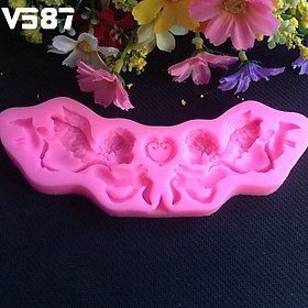 Angel Baby Silicone Mold Gumpaste Chocolate Fimo Clay Candy Molds Fondant Cake Decorating Tools DIY Cupcake Baking Moulds