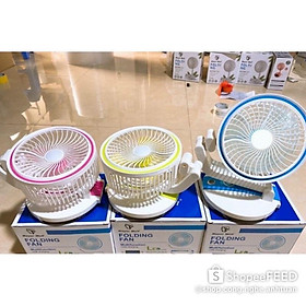 Mua QUẠT TÍCH ĐIỆN GẤP GỌN ĐỂ BÀN MINI NHỎ GỌN XOAY 180° GIÁ TỐT