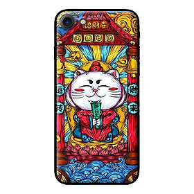 Ốp in cho iPhone 7 Mèo May Mắn Trắng - Hàng chính hãng