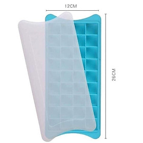 Mua Khay làm đá silicon 36 ô có nắp đậy