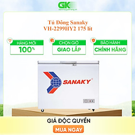 TỦ ĐÔNG SANAKY 220 LÍT VH-2299HY2 ĐỒNG (R134A) -HÀNG CHÍNH HÃNG