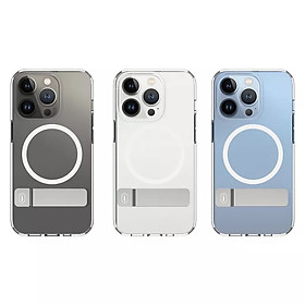 Ốp Wiwu Aurora Series Phone Case KCC-106 Dành Cho Iphone Hỗ Trợ Sạc từ Tính Không Dây, Có Giá Đỡ Di Động- Hàng Chính Hãng