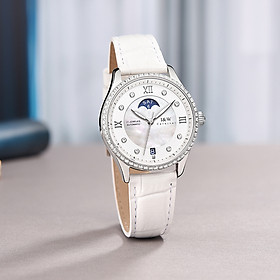 Đồng hồ nữ chính hãng I&W CARNIVAL 582L-D1 Kính sapphire ,chống xước ,Chống nước 30m ,Bảo hành 24 tháng,Máy cơ (Automatic),dây da cao cấp, thiết kế đơn giản dễ đeo