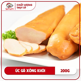 Ức gà xông khói /Smoked skinless chicken breast(Portion)200GR/PE