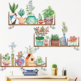 Mua Sticker Giấy Dán Tường Decal Dán tường Mẫu Hoa Lá Cực Xinh ZH004
