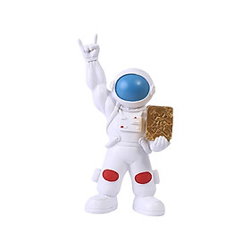 Astronaut Figurine Model Artwork Spaceman Statue Sculpture for Office Decor