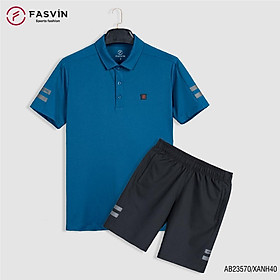 Bộ quần áo thể thao nam FASVIN AB23570.HN chất vải mềm nhẹ co giãn thoải mái