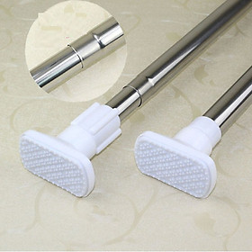 Thanh treo đa năng treo rèm, treo khăn, treo quần áo không cần khoan tường - 70-120cm