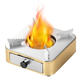 Alcohol Stove Spirit Burner with Push-pull Drawer for Outdoor BBQ Backpacking Camping Hiking