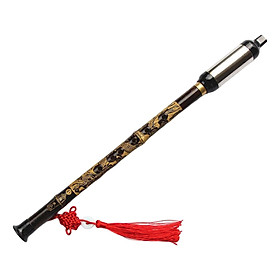 Bamboo Bawu Tune G Musical Instrument Detachable Chinese Bawu Pipe for Practicing