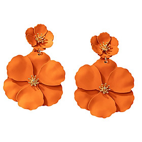 Flower Dangle Earrings Fashion Boho for Valentine's Day Women Girls Travel