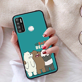 Ốp lưng iCase Color dành cho Vsmart Live 4 chất liệu viền dẻo lưng cứng nhám TPU có hai lỗ xỏ dây đeo in nổi 4D hình bộ sưu tập Chúng ta là gấu - Tặng Popsocket in logo iCase - Hàng chính hãng