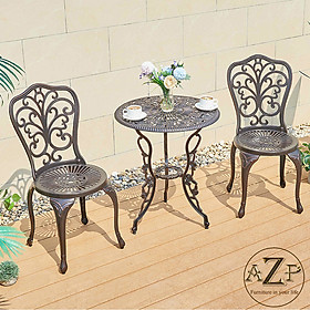 Mua Bộ Bàn Ghế Sân Vườn Ngoài Trời Outdoor Ban Công (100% Nhôm Đúc) Hàng Nhập Khẩu 100