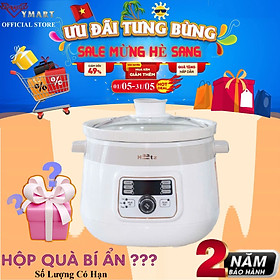 Mua Nồi Nấu Chậm Lòng Gốm HAATZ CIM361 Đa Năng  Dung Tích 3L - 1000W - Hàng Chính Hãng Bảo Hành 2 Năm