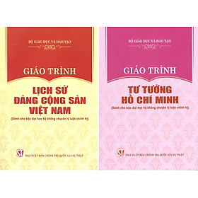 Hình ảnh sách Combo Giáo Trình Lịch Sử Đảng Cộng Sản Việt Nam + Giáo Trình Tư Tưởng Hồ Chí Minh (Dành Cho Bậc Đại Học Hệ Không Chuyên Lý Luận Chính Trị) - Bộ mới năm 2021