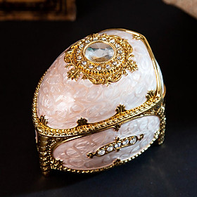 Zinc Alloy Treasure Chest Trinkets Jewelry Box Antique Case