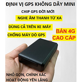 Định vị không dây ô tô, xe máy mini chip 4G thế hệ mới nghe âm thanh, chính xác cực cao