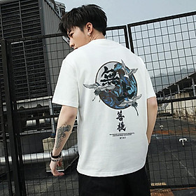 Áo thun 3 Con Hạc unisex tay lỡ form rộng, áo phông nam nữ siêu đẹp thoáng mát – ST200 - babitrendy