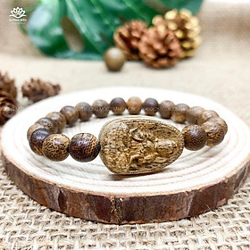 Vòng Tay Trầm Hương Charm Mặt Phật | Trầm Tốc Lào