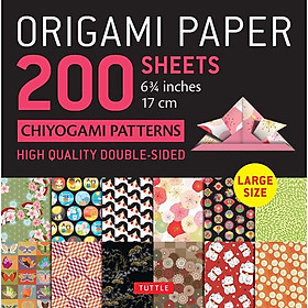 Ảnh bìa Origami Paper 200 Sheets Chiyogami