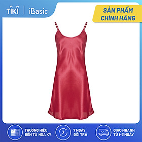 Đầm ngủ nữ satin mềm mại iBasic 7916