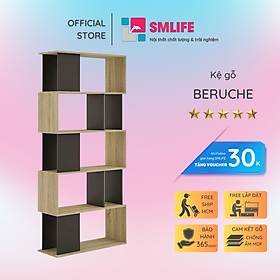 Mua Giá sách gỗ đẹp thiết kế hiện đại SMLIFE Beruche