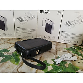 Mua Pin Sạc Dự Phòng Năng Lượng Mặt Trời Dung Lượng 10000mAh Tích Hợp Cáp Sạc