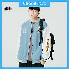 Áo khoác bomber nam chất kaki 2 lớp xịn xò Thương Hiệu Chandi mẫu mới theo xu hướng thời trang Trend KK78