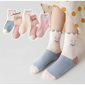 SET 5 ĐÔI TẤT VỚ 35 DỄ THƯƠNG TỪ 1-12 TUỔI DÀNH CHO BÉ GÁI