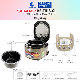 Mua Nồi Cơm Điện Tử Sharp KS-TH18-GL/RD - Hàng chính hãng