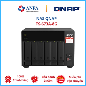 Thiết bị lưu trữ Nas QNAP, Model: TS-673A-8G - Hàng chính hãng