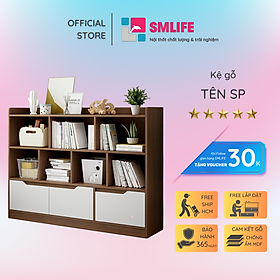 Mua Kệ sách bằng gỗ thiết kế hiện đại SMLIFE Bilcare