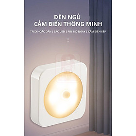 Mua ĐÈN LED cảm ứng tự động pin sạc  nhỏ gọn tiện dụng  tự sáng khi có di chuyển