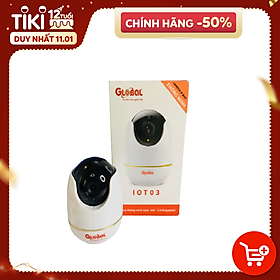 Mua GLOBAL IOT03 - Camera wifi trong nhà chất lượng cao  tích hợp báo động vào điện thoại khi có chuyển động Hàng chính hãng