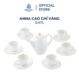 Mua Bộ trà cao 0.47 L  Anna IFP Chỉ Vàng Sứ cao cấp Minh Long