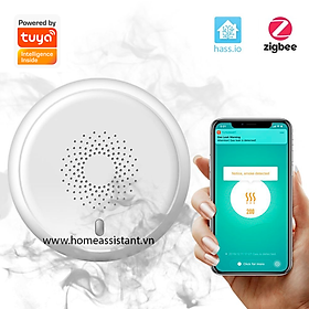 Mua Đầu Cảm Biến Báo Khói Hỏa Hoạn Zigbee Tuya ZW05 (Hỗ trợ Home Assistant)