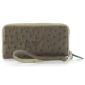  Ví nữ da đà điểu nhiều loại màu xanh HJ93410-27-37-38-48