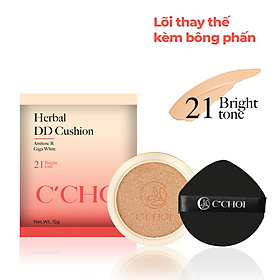 Lõi Phấn Nước C'Choi Herbal DD Cushion 15g, SPF 50