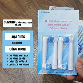 Set Bộ 4 Đầu Bàn Chải Đánh Răng Điện Minh House Cho Máy Oral B, Lông Mềm, nhiều mã