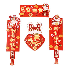Chinese New Year Couplets Traditional Spring Festival Porch Sign for