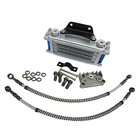 Engine Oil Cooler Kit  Sliver for 125cc 140cc Motorbike