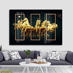 Mua Tranh Bát Mã Truy Phong Đem Tài Lộc Cho Gia Chủ  - Tranh Canvas Treo Tường Phong Thủy