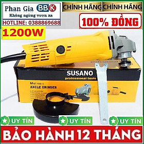 Mua Máy cắt cầm tay 1200W  công tắc bóp lưỡi cắt 100mm chuyên cắt sắt nhôm gạch đá hoa cương mài góc